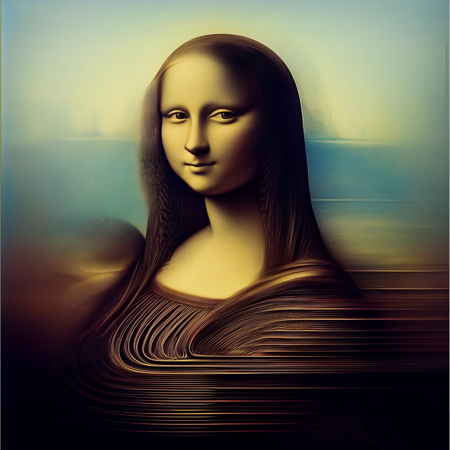 Cyber-Gioconda (5) – Limited Edition Appropriation Expressionist Artwork
