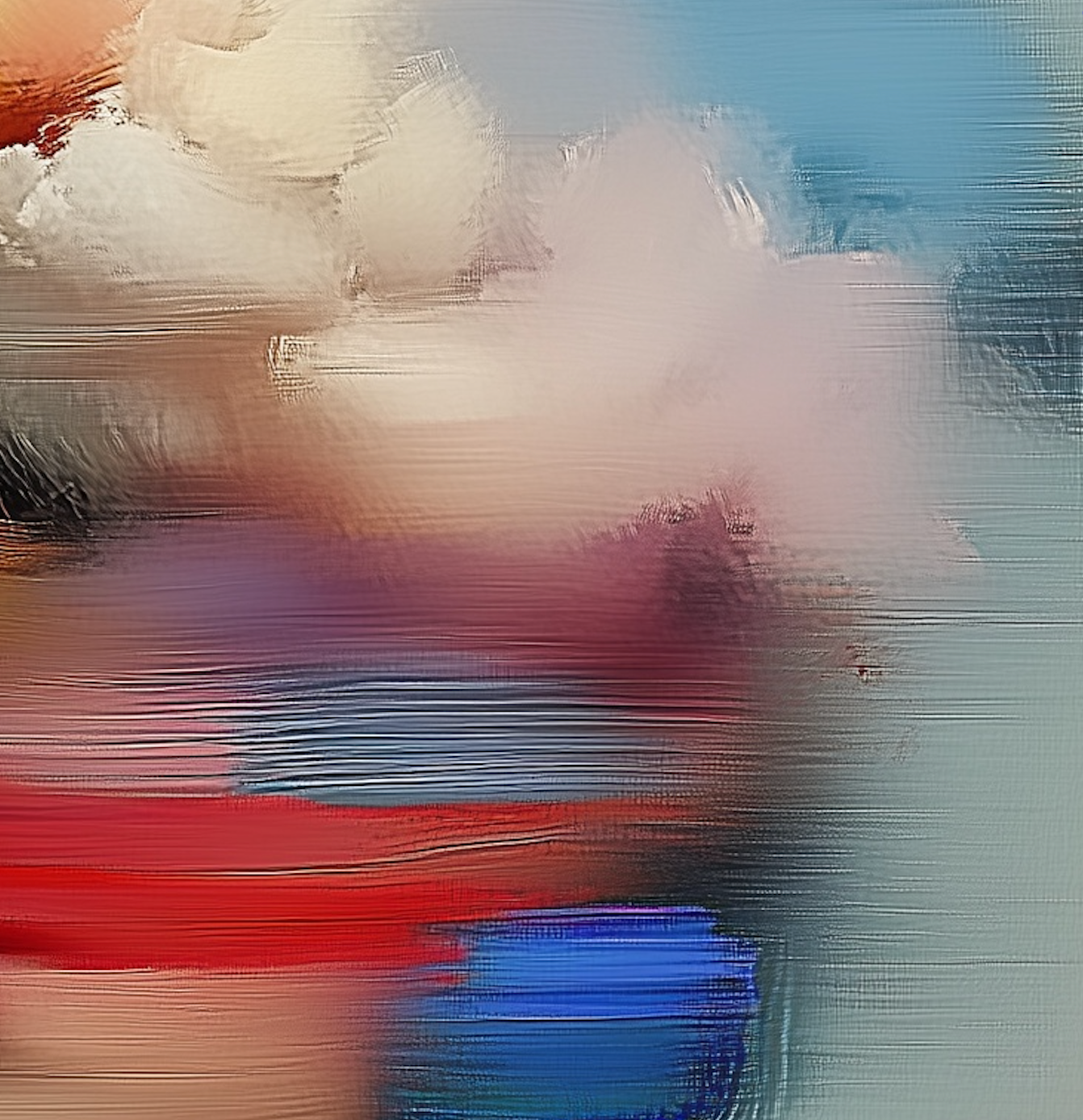 Chromatic Dreams (1) Original Oil on Canvas Figurative Expressionist Artwork