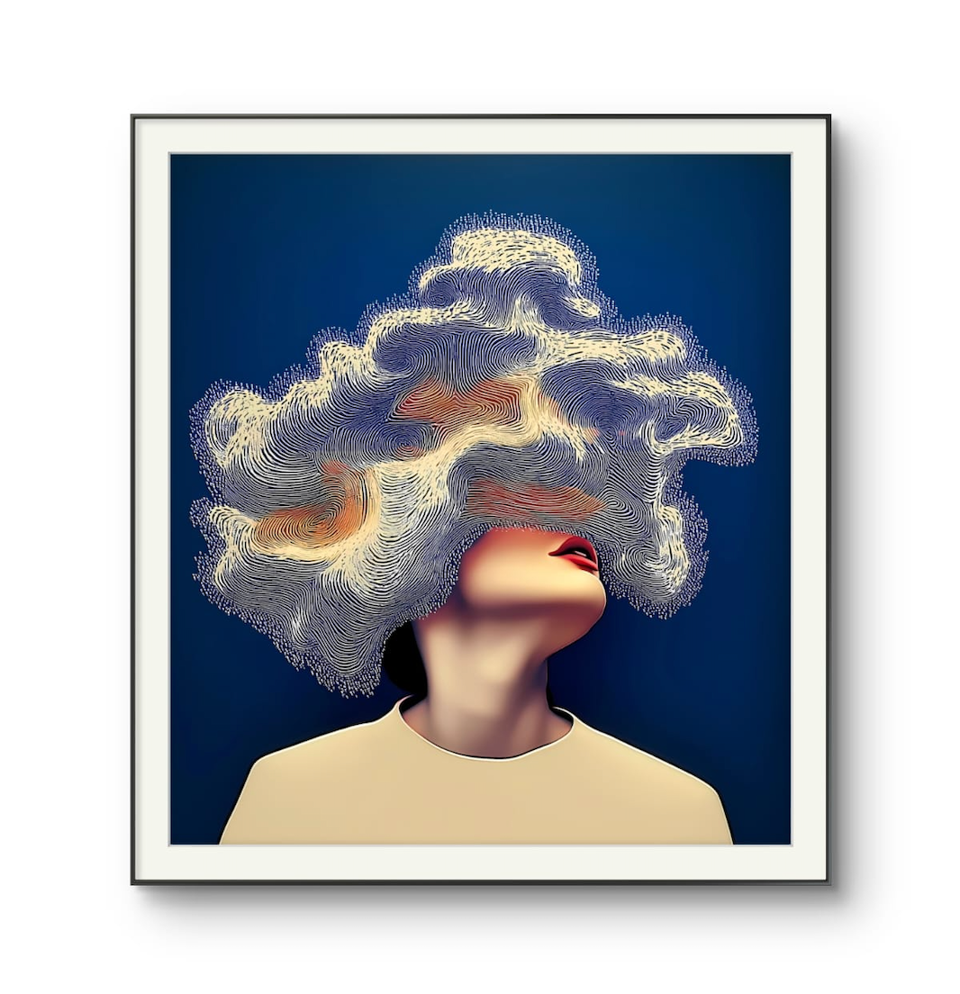 Knitted Dreams (1) Limited Edition Figurative Expressionist Artwork