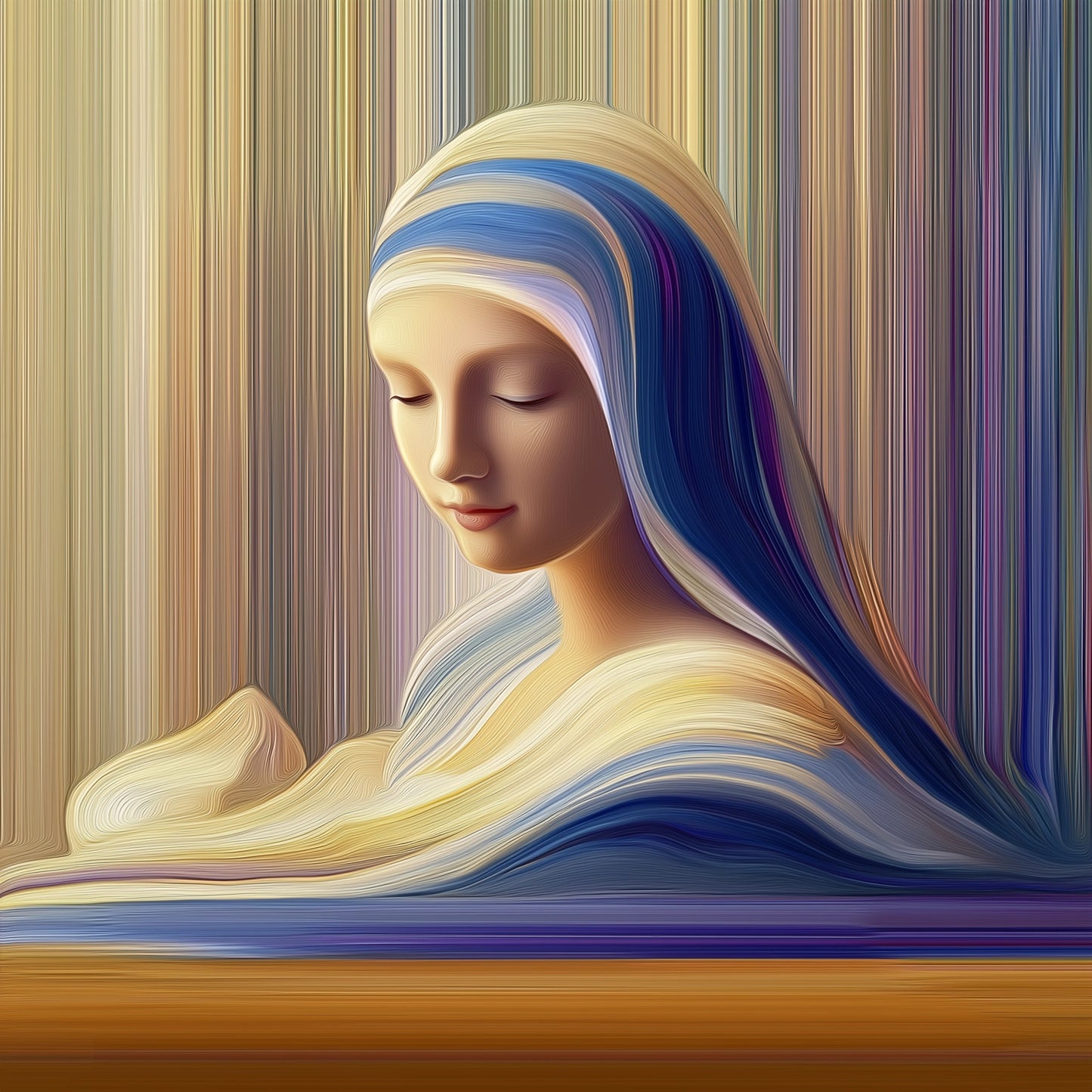 Vermeer Meets Mary – Limited Edition Appropriation Expressionist Artwork