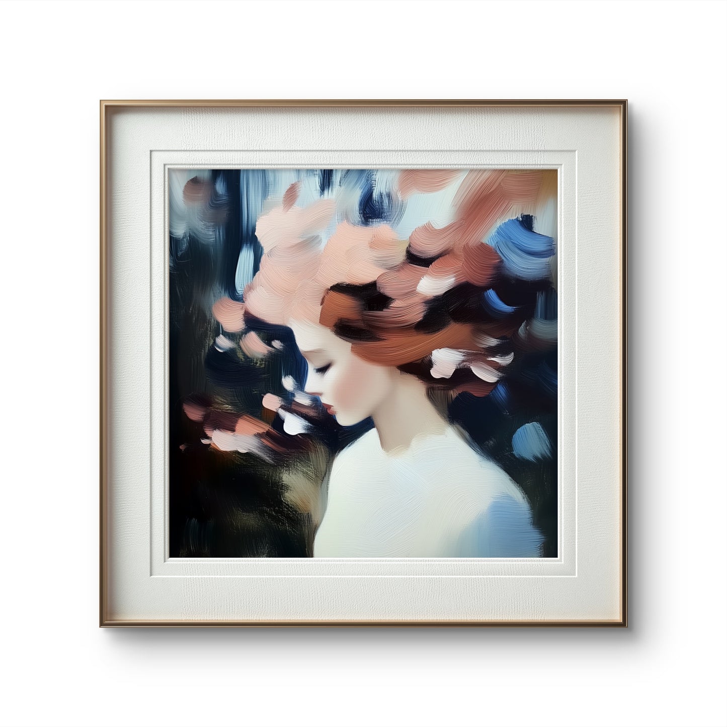 Flowers in your head (1) – Limited Edition Figurative Expressionist Artwork | JOCA ART