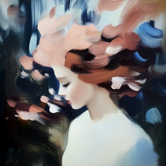 Flowers in your head (1) Limited Edition Figurative Expressionist Artwork