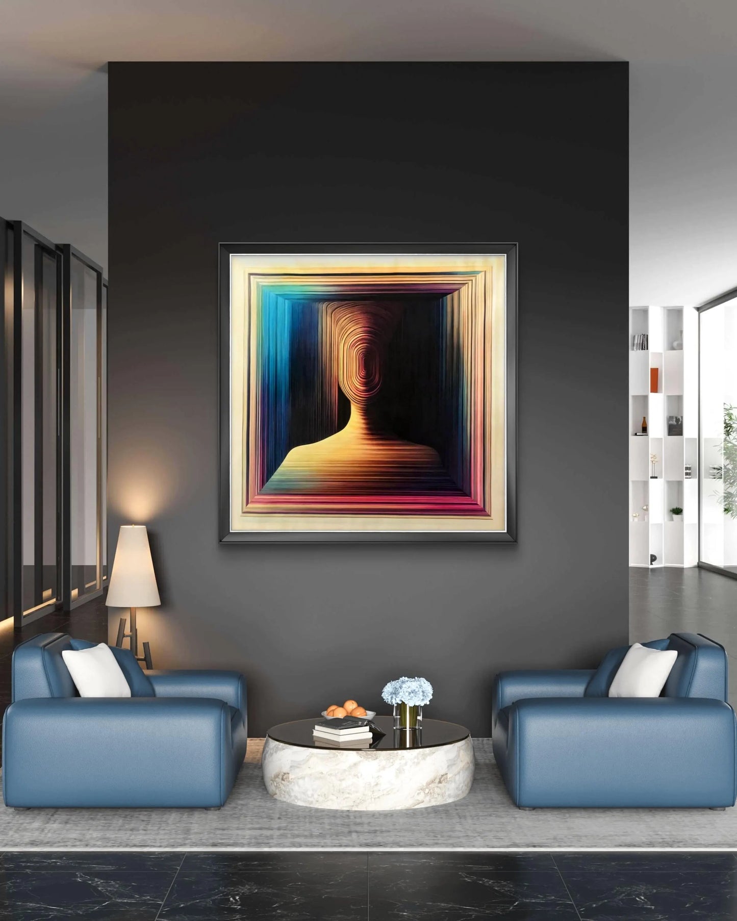 Cyber-Pinocchio Original Oil on Canvas Figurative Expressionist Artwork