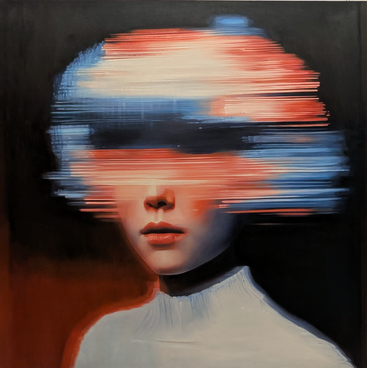 Nuclear Seed - Original Oil on Canvas Figurative Expressionist Artwork
