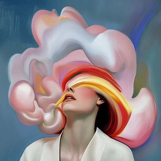 Overwhelmed (1) – Original Oil on Canvas Figurative Expressionist Artwork