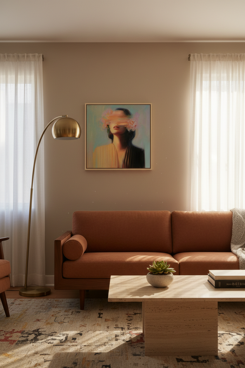 The Dreamer (19) - Head-on view in San Diego midcentury apartment